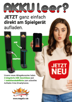 Hinweisplakat -  Handy "Akku leer?"
